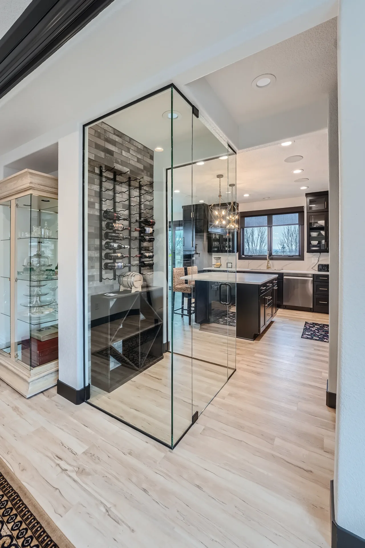 Temperature-controlled wine cellar completed by DG Home Pro in Aurora, Colorado