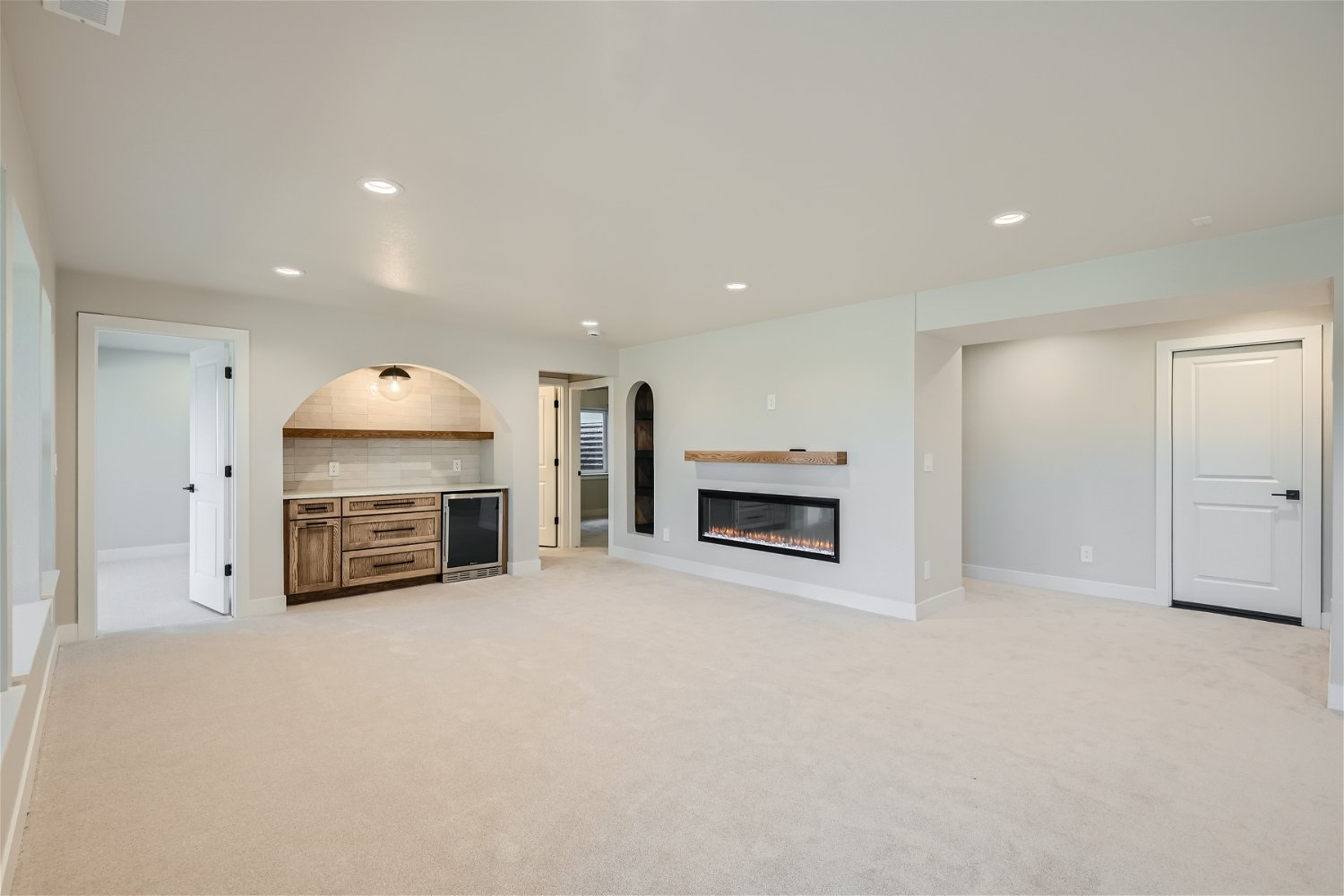 Custom home family room completed by DG Home Pro in Colorado